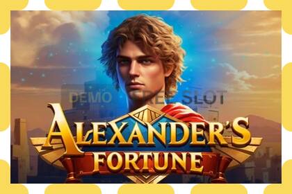 Demo slot Alexanders Fortune gratis og uden registrering