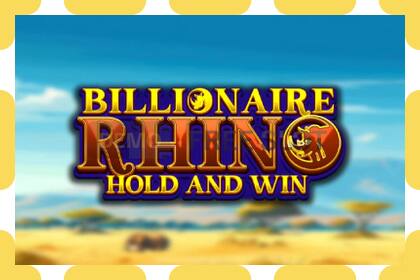 Demo slot Billionaire Rhino නොමිලේ සහ ලියාපදිංචියකින් තොරව