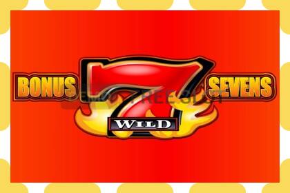 Demo slot Bonus Sevens Wild free and without registration