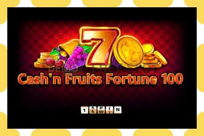 Demo slot Cashn Fruits Fortune 100 free and without registration