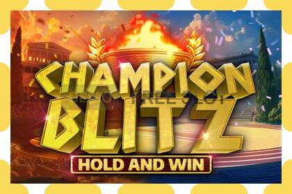 Demo uyasi Champion Blitz Hold and Win bepul va royxatdan holda