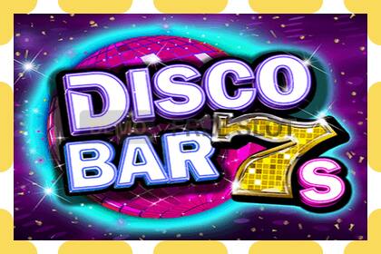 Demo slot Disco Bar 7s free and without registration