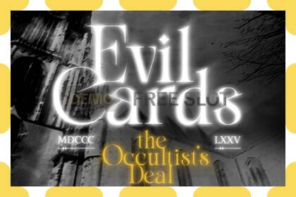 Demo slot Evil Cards free and without registration