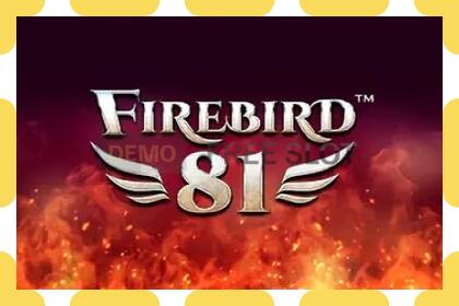 Demo slot Firebird 81 zadarmo a bez registrácie