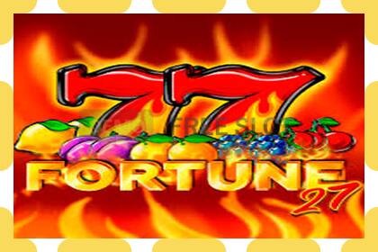 Demo slot Fortune 27 free and without registration