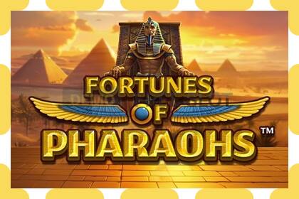 Demo zirrikitua Fortunes of Pharaohs doan eta erregistratu gabe