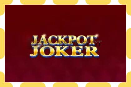 Demo slot Jackpot Joker free and without registration