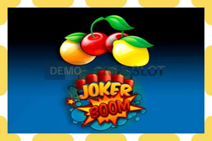 Slot demo Joker Boom gratuit și fără înregistrare