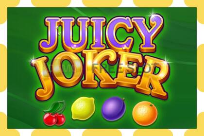 Demo slot Juicy Joker free and without registration