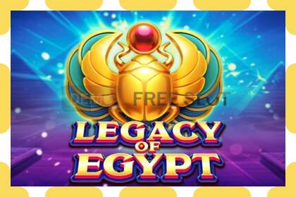 Demo slot Legacy of Egypt gratis och utan registrering