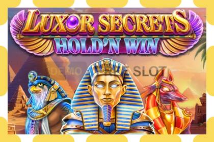 Demo slot Luxor Secrets Holdn Win gratis och utan registrering