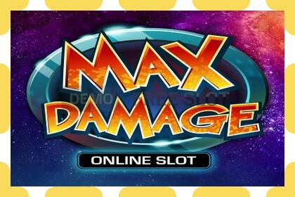 Demo slot Max Damage free and without registration