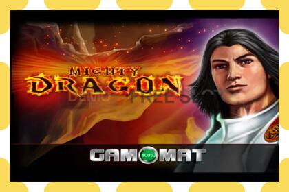 Demo slot Mighty Dragon free and without registration