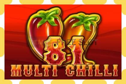 Demo slot Multi Chilli 81 free and without registration