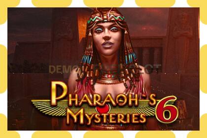 Demo slot Pharaons Mysteries 6 free and without registration