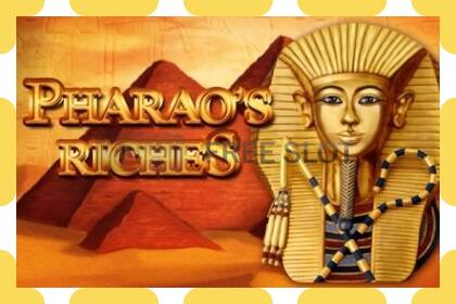 Khe thử nghiệm Pharaos Riches miễn phí và không cần đăng ký