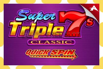 Slot dimostrativo Super Triple 7s Classic gratuito e senza registrazione