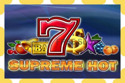 Demo slots Supreme Hot bezmaksas un bez reģistrācijas