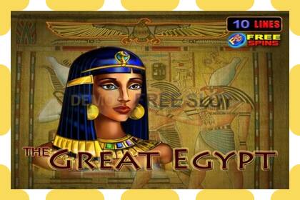 Демо слот The Great Egypt бекер жана каттоосуз