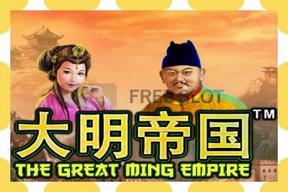 Demo slot The Great Ming Empire free and without registration