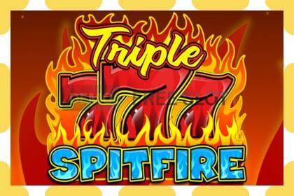 Demo slot Triple 777 Spitfire free and without registration