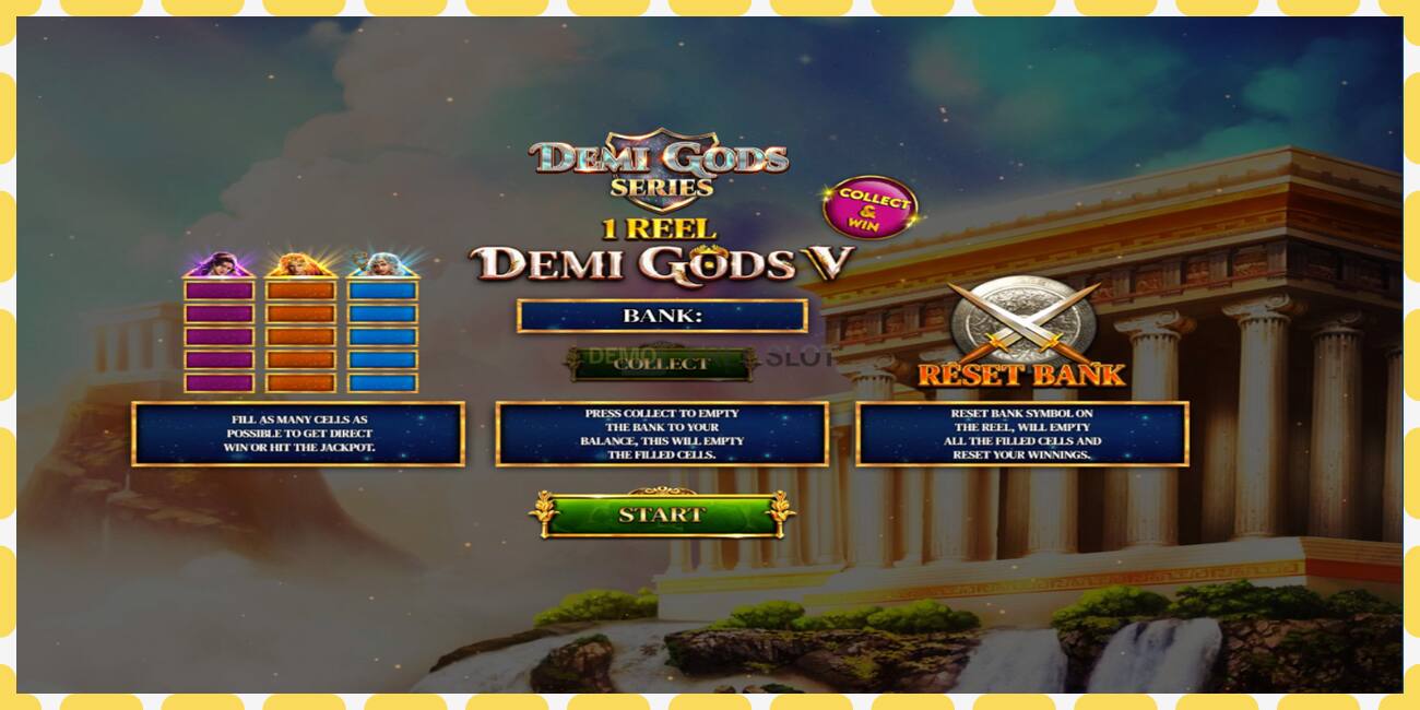 Demo slot 1 Reel - Demi Gods V free and without registration, picture - 1