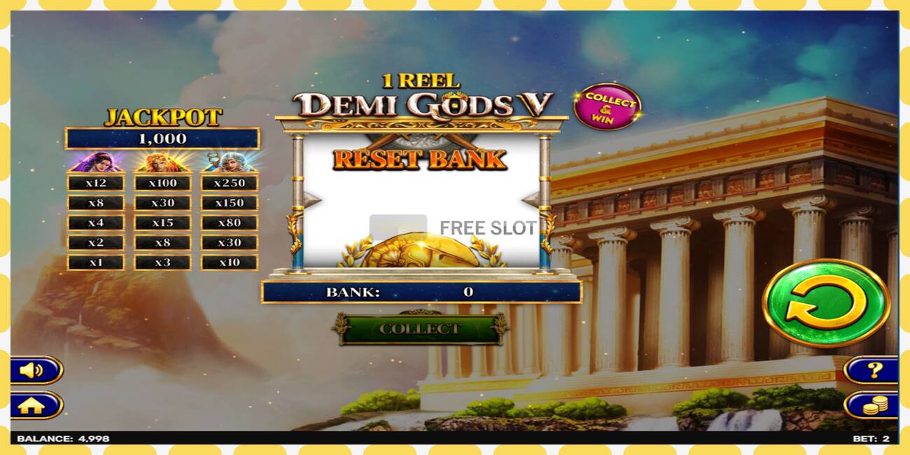 Demo slot 1 Reel - Demi Gods V free and without registration, picture - 1