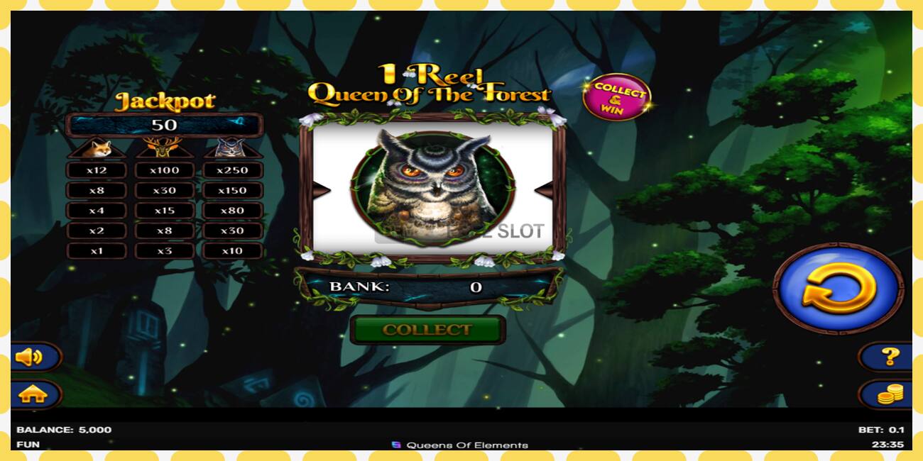 Demo slot 1 Reel Queen of the Forest free and without registration, picture - 1