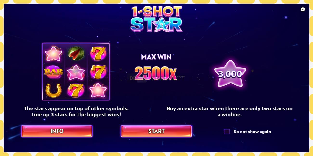 Demo slot 1-Shot Star free and without registration, picture - 1