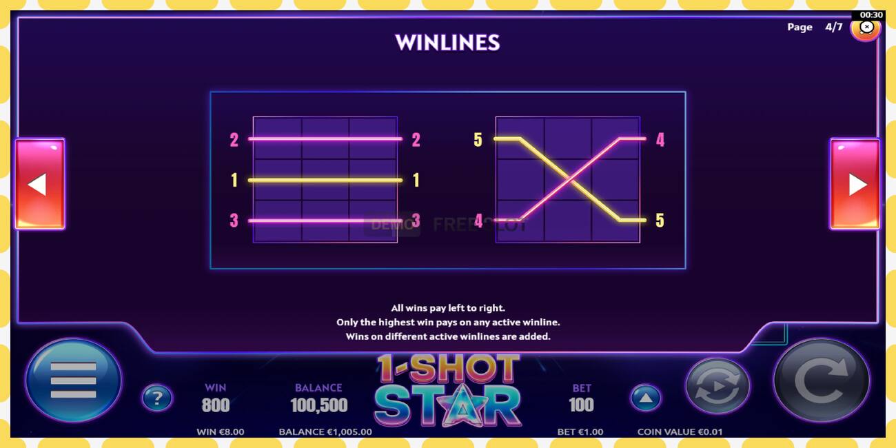 Demo slot 1-Shot Star free and without registration, picture - 1