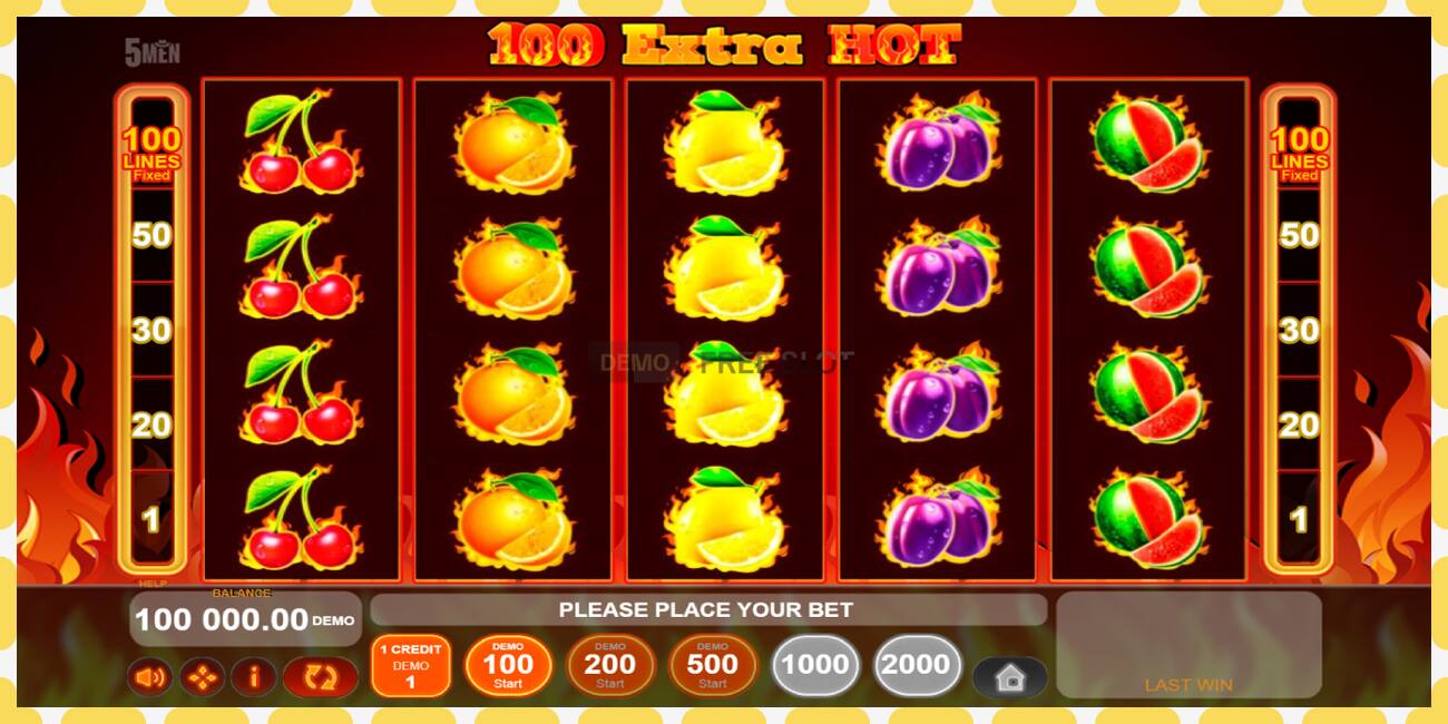 Slot demo 100 Extra Hot gratuit și fără înregistrare, imagine - 1