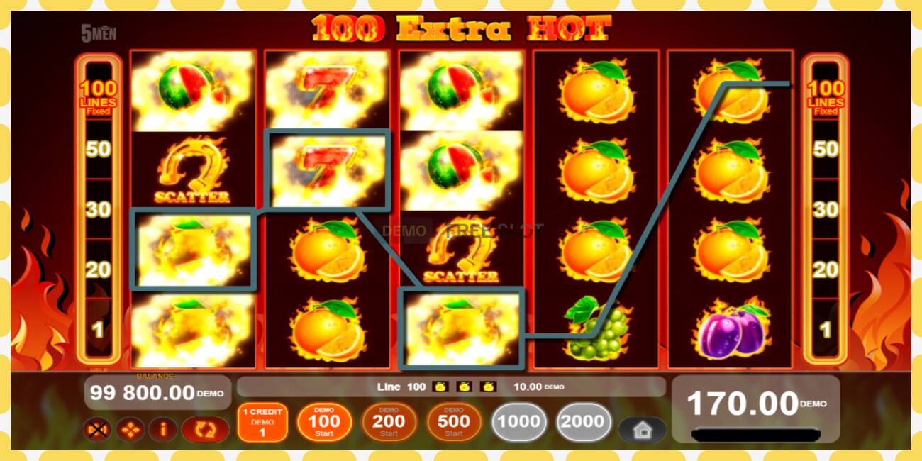 Slot demo 100 Extra Hot gratuit și fără înregistrare, imagine - 1