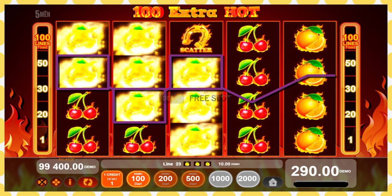 Slot demo 100 Extra Hot gratuit și fără înregistrare, imagine - 1