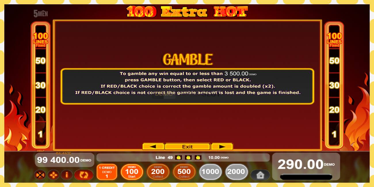 Slot demo 100 Extra Hot gratuit și fără înregistrare, imagine - 1