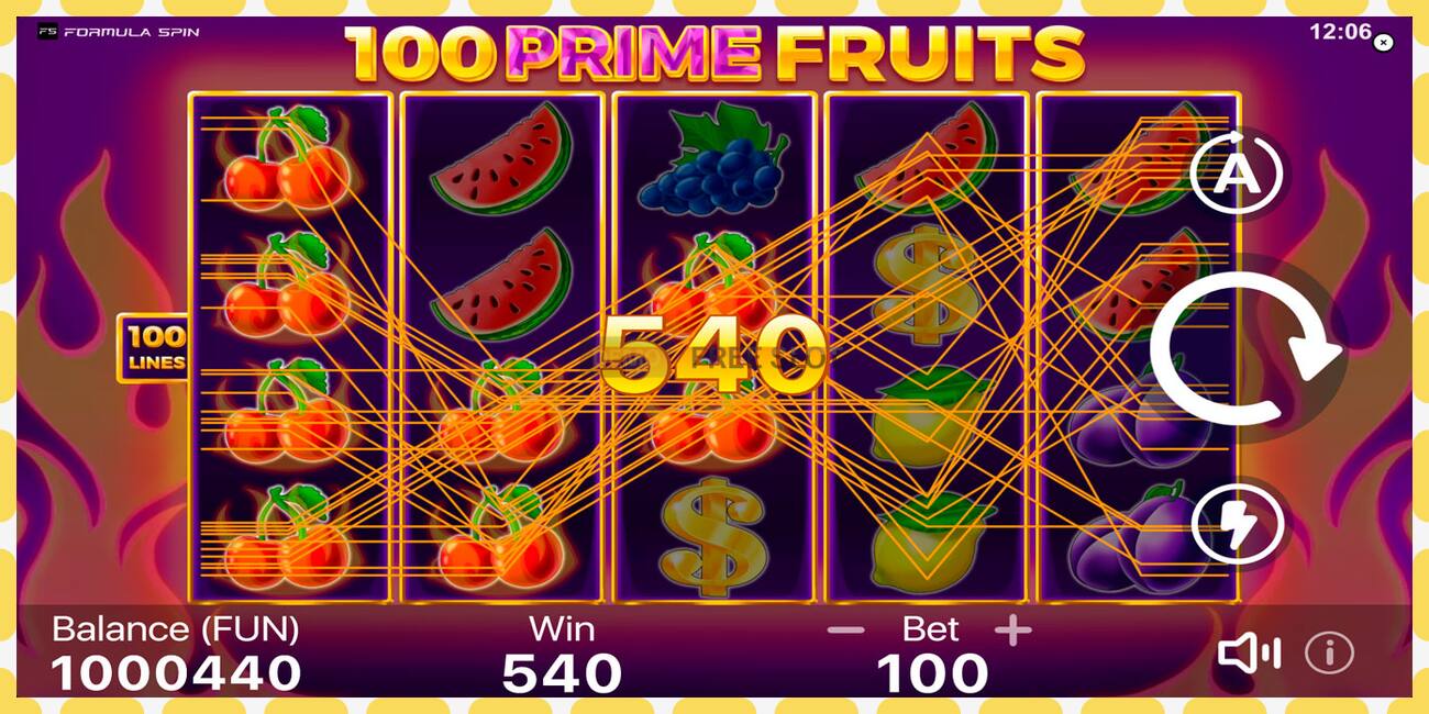 Demo slot 100 Prime Fruits zdarma a bez registrace, obrázek - 1