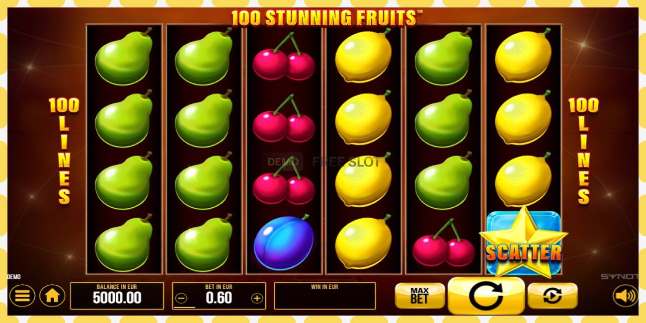 Demo slot 100 Stunning Fruits free and without registration, picture - 1