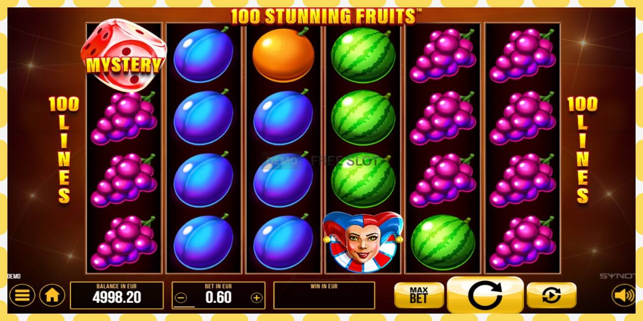 Demo slot 100 Stunning Fruits free and without registration, picture - 1