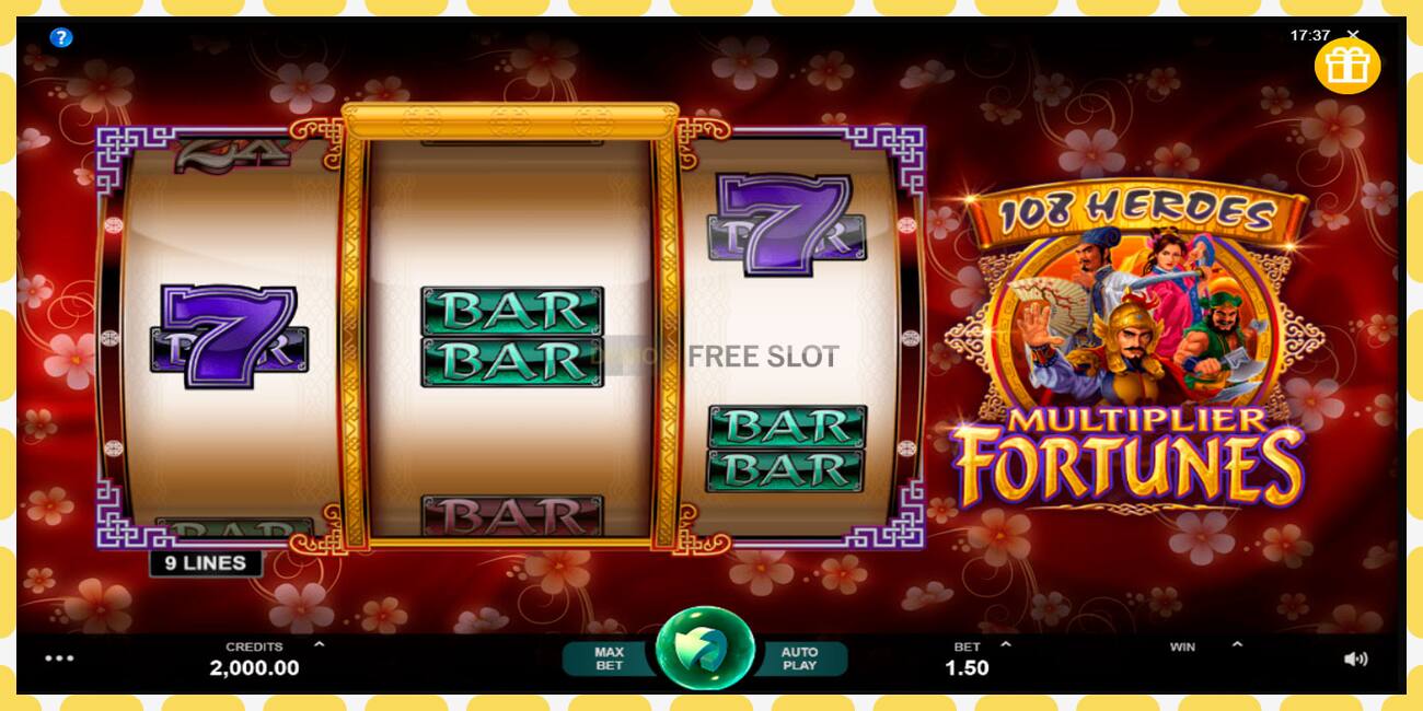 Demo slot 108 Heroes Multiplier Fortunes free and without registration, picture - 1