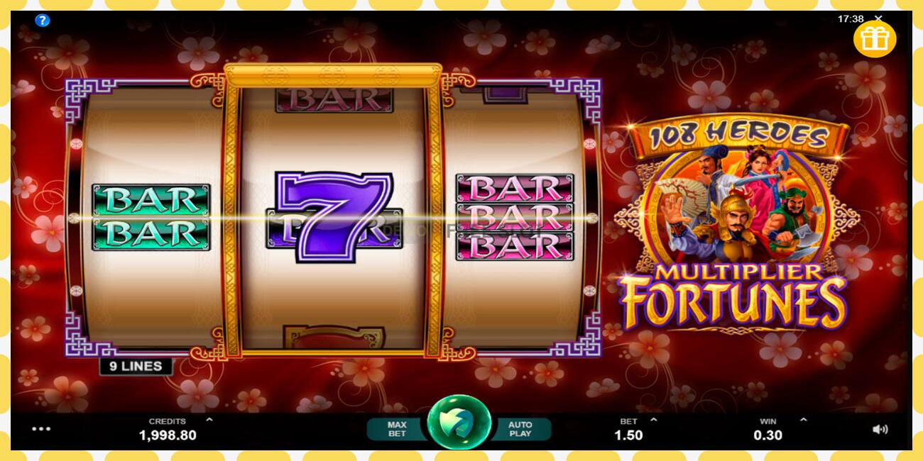 Demo slot 108 Heroes Multiplier Fortunes free and without registration, picture - 1