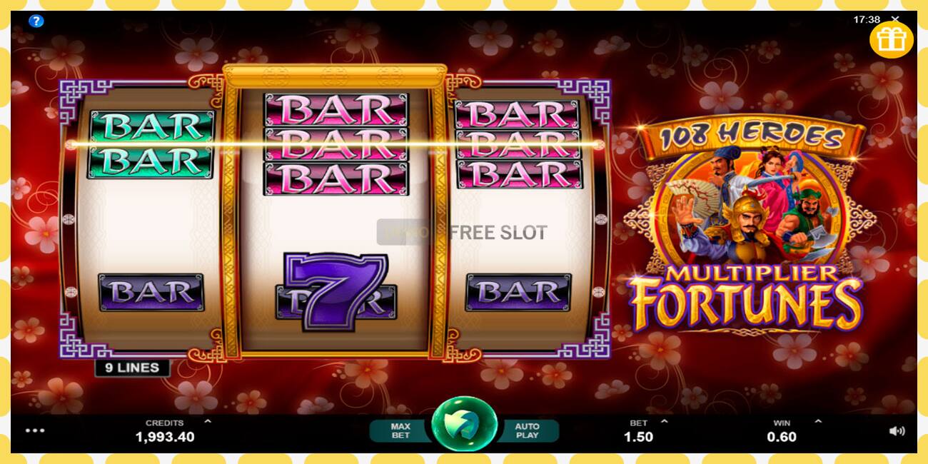 Demo slot 108 Heroes Multiplier Fortunes free and without registration, picture - 1