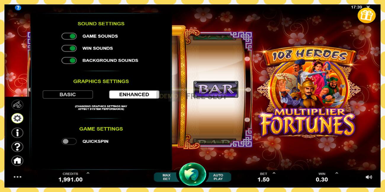 Demo slot 108 Heroes Multiplier Fortunes free and without registration, picture - 1