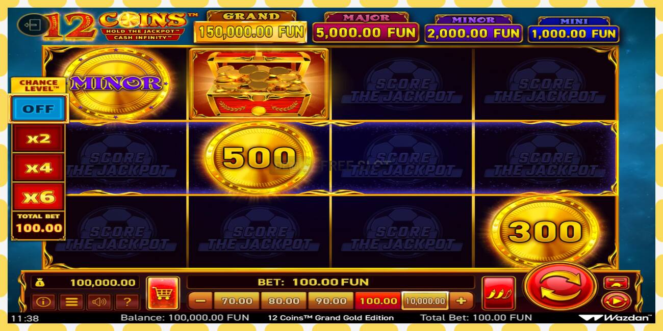 डेमो स्लट 12 Coins Grand Gold Edition Score The Jackpot नि: शुल्क र दर्ता बिना, चित्र - १