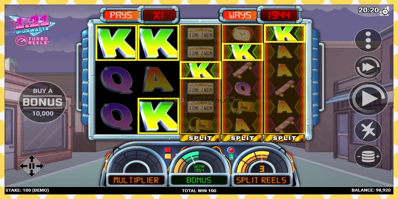 Demo slots 1.21 Gigawatts bezmaksas un bez reģistrācijas, attēlu - 1