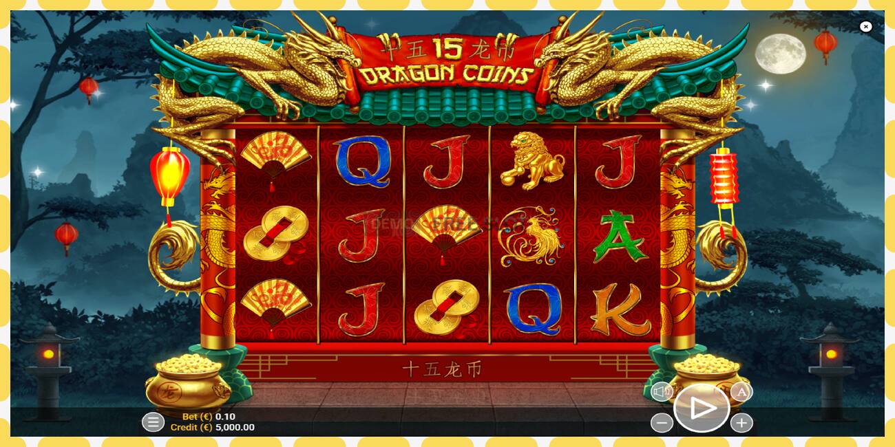 Demo slots 15 Dragon Coins bezmaksas un bez reģistrācijas, attēlu - 1