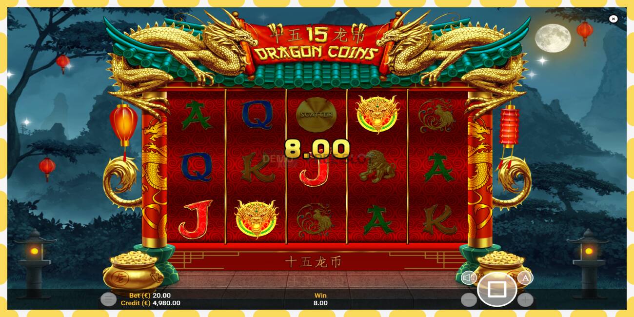 Demo slots 15 Dragon Coins bezmaksas un bez reģistrācijas, attēlu - 1