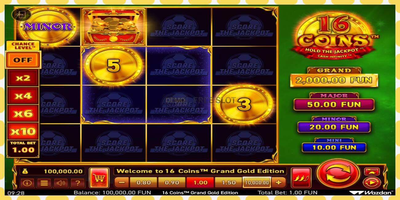 डेमो स्लट 16 Coins Grand Gold Edition Score The Jackpot नि: शुल्क र दर्ता बिना, चित्र - १