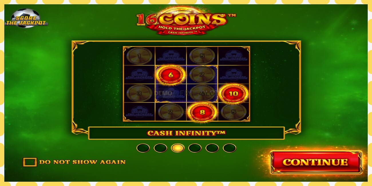 डेमो स्लट 16 Coins Score The Jackpot नि: शुल्क र दर्ता बिना, चित्र - १