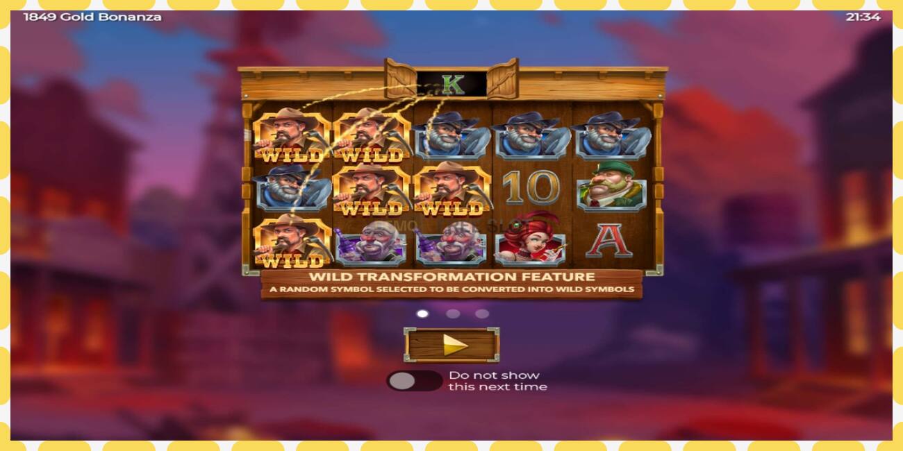 Demo slot 1849 Gold Bonanza free and without registration, picture - 1