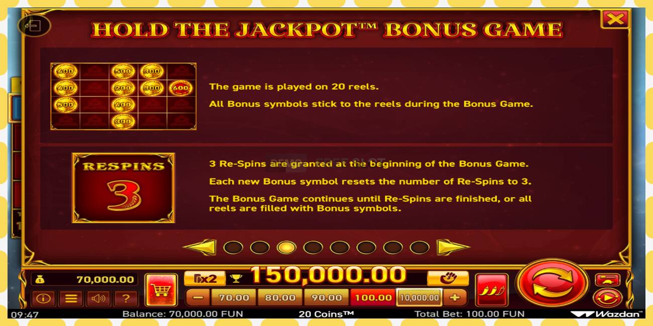 डेमो स्लट 20 Coins Score The Jackpot नि: शुल्क र दर्ता बिना, चित्र - १