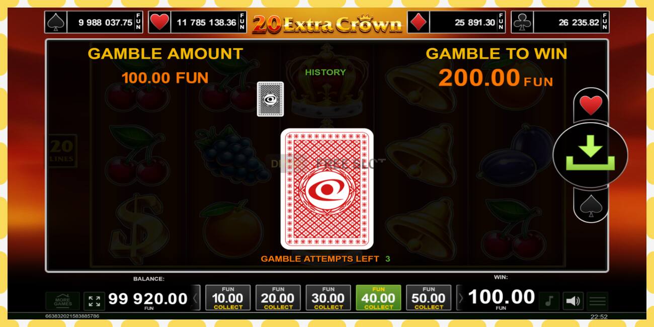 Slot demo 20 Extra Crown gratuit și fără înregistrare, imagine - 1